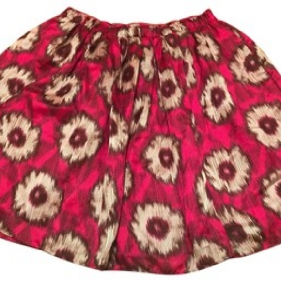 Anthropologie Dresses & Skirts - Odille Pink Multi Anthropologie Elastic Skirt